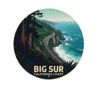 Big Sur California Pacific Coast Highway - Placa de metal con texto en