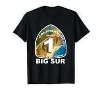 Big Sur California Pacific Coastal Highway 1 Diseño Gráfico Camiseta