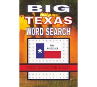 BIG TEXAS WORD SEARCH: Puzzle Books for Adults | 6 x 9 inches, 110 Pages | A great choice for puzzle lovers and Texas fans.