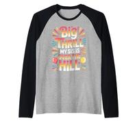 Big Thrill My Sis Is Over The Hill Birthday Humor Roast - Camiseta Manga Raglan