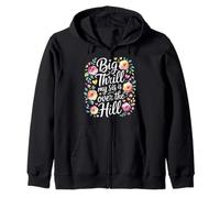 Big Thrill My Sis Is Over The Hill Cumpleaños Humor Asado Sudadera con Capucha