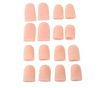 Big Toe Caps 8 Pairs | Ingrown Toenails Protector for Corns/Blisters/Friction Pain | Breathable Silicone Toe Covers for Running/High Heels/Sneakers | Adjustable & Reusable