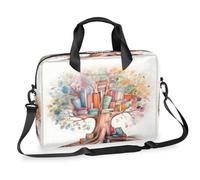 Big Tree Full Of Books - Maletín para laptop para hombres y mujeres, bolsa de computadora de negocios de 15.7 pulgadas con correa de hombro desmontable, funda para laptop, maletín de mensajero