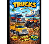 Big Truck Coloring Book for Kids Ages 4-8: Easy and Fun Truck Coloring Pages | Big Rigs, Excavators, Bulldozers, Garbage Trucks and More | Perfect Gift for Kids Who Love Trucks