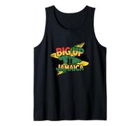Big Up Jamaica Isla Reggae Cultura del Caribe Camiseta sin Mangas