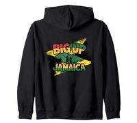 Big Up Jamaica Isla Reggae Cultura del Caribe Sudadera con Capucha