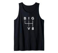 Big V8 Cambio 4 Marchas - Diseño Muscle Car Vintage Camiseta sin Mangas