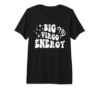 Big Virgo Energy x Virgo Zodiac Retro Camiseta Premium