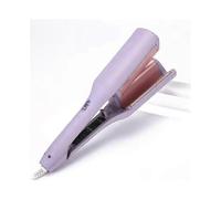 Big Wave Hair Curler Iron Wand, 32mm Romantic French Egg Roll Curling Iron, Multifunctional Ceramic V-Shaped Hair Curling Iron, 4 Gears Temperature Fa