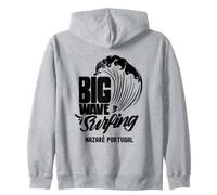Big Wave Surfing Nazaré Portugal Surfer Surf Sudadera con Capucha