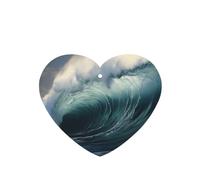 Big waves in the sea - Ambientador para coche, 4 piezas, fragancia de larga duración para coche, hogar y armario