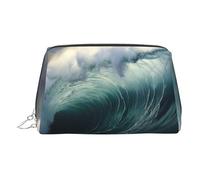 Big Waves in the Sea - Bolsa de maquillaje de viaje, bonita bolsa de cosméticos para mujer, para bolso y uso en movimiento, Grandes olas en el mar, One Size, Clásico