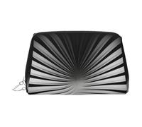 Big Waves in the Sea - Bolsa de maquillaje de viaje, bonita bolsa de cosméticos para mujer, para bolso y uso en movimiento, Deslumbramiento blanco y negro, One Size, Clásico