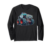 Big Wheels Police Car Vehicle Kids Boys Monster Truck Manga Larga