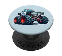 Big Wheels Police Car Vehicle Kids Boys Monster Truck PopSockets PopGrip Adhesivo