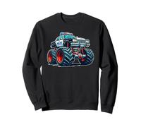 Big Wheels Police Car Vehicle Kids Boys Monster Truck Sudadera
