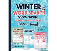 Big Winter Word Search - Large Print: Winter Puzzle Book For Adults - (216 Puzzles With Solutions)