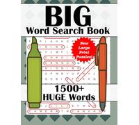 Big Word Search Book: New Large Print Puzzles! | 1500+ Huge Words | Learn Vocabulary While Spending Quality Time | Perfect Gift for kids, teens, and ... to Reduce Stress | 8.5 x 11 inches 123 pages