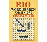 Big Word Search for Seniors Extra Large Print: Easy-to-Read Puzzle Book to Improve Memory, Focus & Mental Fitness | Fun Word Finds for Elderly Adults ... Gift for Vacations, Holiday and Free Times