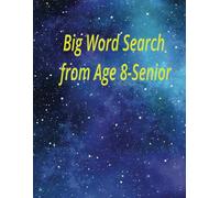 Big Word Search From Age 8-Senior