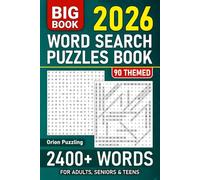 Big Word Search Puzzles Book For Adults: 2400+ Words - 90 Themed Words Find For Seniors & Teens, Fun Large Print Wordsearch With Solutions