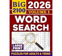 BiG Word Search Puzzles for Adults & Teens (Large Print) (Brain boost, memory improvement, relaxing fun)