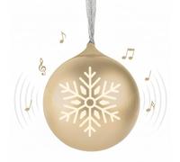 Bigben - Altavoz Bluetooth con diseño de bola de Navidad (Gold)