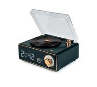 Bigben - Altavoz Bluetooth con diseño de disco, color verde oscuro