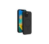 Bigben Connected Funda de Silicona Compatible con iPhone 15 MagSafe Negra