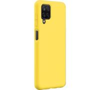 BigBen Connected Funda para Galaxy A12 Silicona Dura Tacto Suave, Amarillo