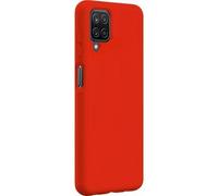 BigBen Connected Funda para Galaxy A12 Silicona Dura Tacto Suave, Rojo