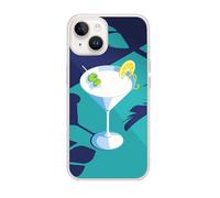 BIGBEN CONNECTED COVSUM7IP14 - Carcasa de resina cacatail azul efecto espejo
