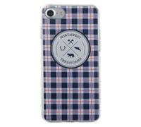 BigBen Connected, Funda para iPhone SE 2020/8/7 Patrón Cuadros Suave Noroeste