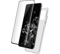BigBen Pack Funda Transparente para Samsung Galaxy S21 Ultra + Protector Cristal Templado 9H