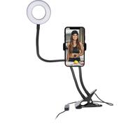 BIGBEN CONNECTED VLOGKITPINCEB - Vlogging Kit Fijación de pinzas + Led Light S