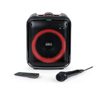 BigBen Cube Altavoz Bluetooth con Efectos de Iluminación 200W + Micrófono + Mando