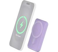 BigBen F152479 - Powerbank Batería Externa 5000mAh Compatible MagSafe Inducción 5W Violeta