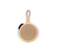 BIGBEN Fiesta - Altavoz Bluetooth redondo con correa y efectos de luz - 15W - Naranja Pastel