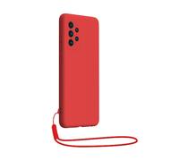 BigBen Funda para Galaxy A53 5G en Silicona con Correa Antichoque, Rojo