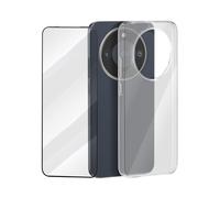BigBen Funda y Cristal Templado para Honor Magic 8 Lite Antichoque, Transparente