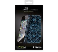 Bigben Interactive Funda de policarbonato para iPhone 4, diseño de tribal azul