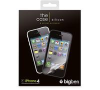 Bigben Interactive Pack 2 Carcasas de Silicona para iPhone 4, Color Blanco y Neg
