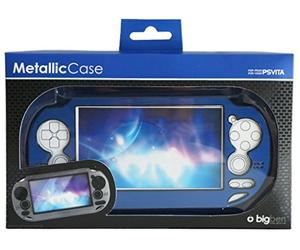 Bigben Interactive PSVCASEMETALBLU -Estuche para videoconsola y accesorios, 220mmx160mmx28mm, Metal, Policarbonato, Azul
