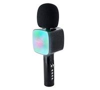 Bigben Micrófono Karaoke con efectos luminosos y modificador de voz - Negro