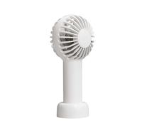 BigBen, Mini Ventilador Portátil 3 Velocidades Recargable con Soporte Extraíble