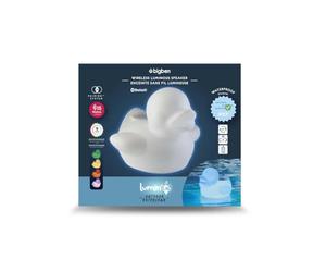 Bigben Sound BTLSDUCK - Altavoz Wireless Luminoso Pato portátil (15 W, Puerto USB, Jack 3.5 mm, Bluetooth, Resistente al Agua, Distintos Colores y Efectos Luminosos), Color Blanco