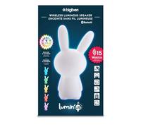 Bigben Sound BTLSRABBIT - Altavoz Wireless Luminoso Conejo portátil (15 W, Puerto USB, Jack 3.5 mm, Bluetooth, Distintos Colores y Efectos Luminosos) Color Blanco