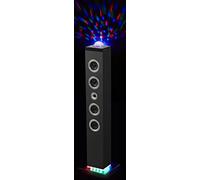 BigBen TW10 - Equipo de Home Cinema, 120 W, con Bluetooth, USB, SD, MP3, Radio FM, Bola de Leds en la Parte Superior, Negro