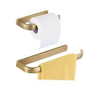 BigBig Home Portarrollos de Papel higiénico de latón Antiguo para Toallas de baño, Accesorios de baño Modernos montados en la Pared