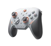 BIGBIG WON Blitz 2 pro TMR PC controlador de videojuegos,el joystick electromagnético TMR, la tasa de consulta inalámbrica de 2000Hz, el giroscopio de 1000Hz,16 botones mecánicos(Gris)